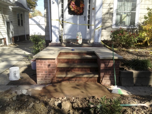 Exterior Masonry Stairs Cleveland Heights